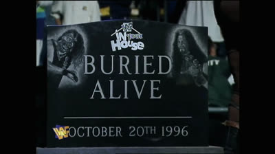 THE UNDERTAKER VS MANKIND: BURIED ALIVE MATCH: IN YOUR HOUSE BURIED ALIVE 96
