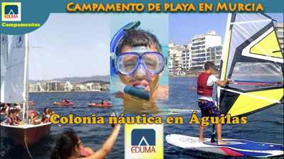 Campamento náutico en Murcia, Águilas 2024
