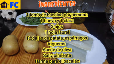 Bacalao a la muselina de ajo