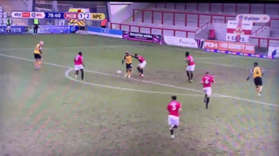 Kevin Ellison SCREAMS in the face of former boss Derek Adams after scoring against Morecambe, as 42-year-old !