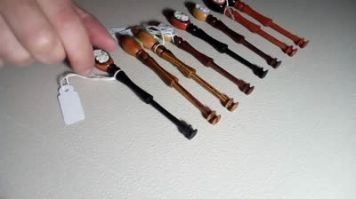 4. PAREJAS BOLILLO ARTESANAL DE LUXE.MADERAS NOBLES. COLECCION Nº1