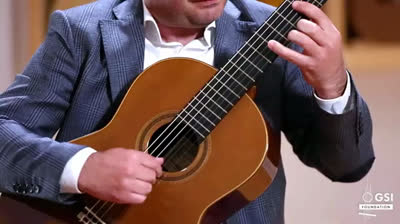 Nemanja Bogunovic performs his piece 'Encounter' on a 1980 Daniel Friederich