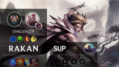 Rakan Support vs Braum - EUW Challenger Patch 11.7 Lol