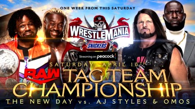 The New Day vs Aj Styles & Omos (Full Match)