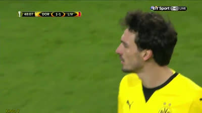 Liverpool - Borrusia Dortmund UEFA Europa League quarter final 2016 first leg - second half.