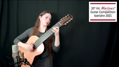 10th Int. Martinez Guitar Competition Iserlohn 2021 - 1st round Hedvika Švendová (Mertz, Bach)