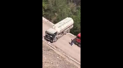 camionero en peligro